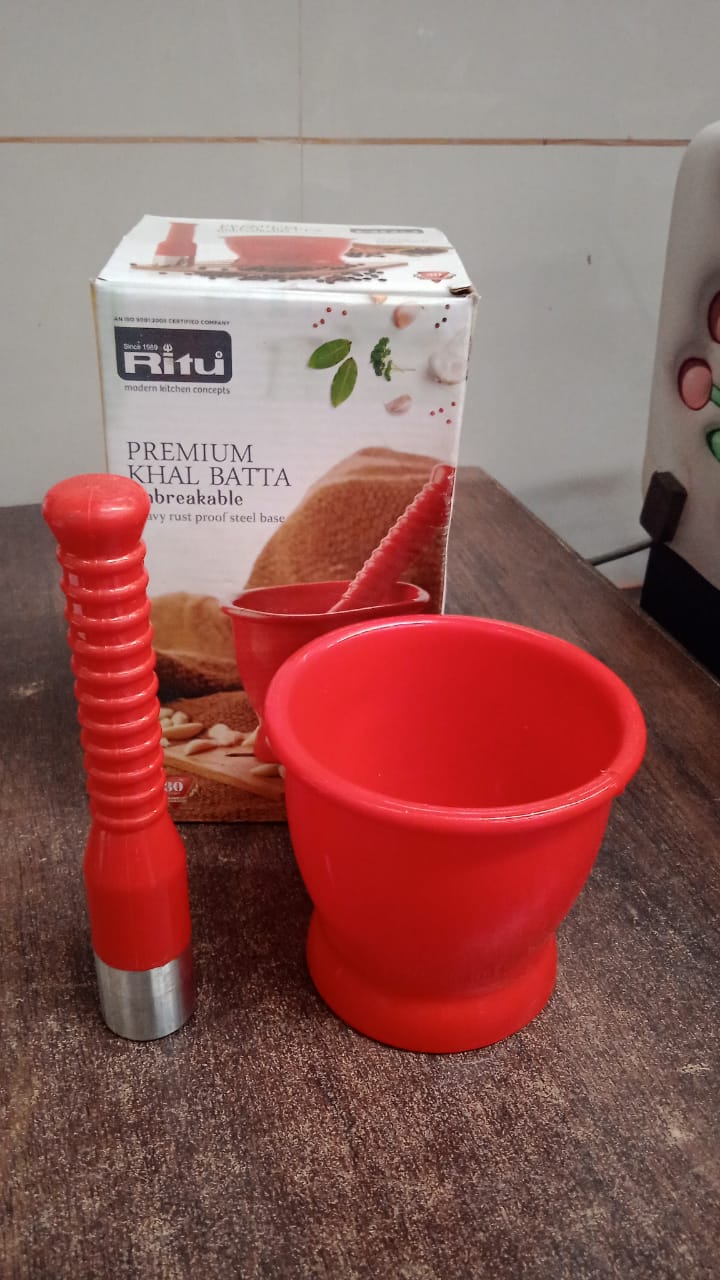 Ritu Heavy Duty Unbreakable Plastic Khal Batta Set (2 Pcs Set) Ritu Heavy Duty Unbreakable Plastic Khal Batta Set (2 Pcs Set)